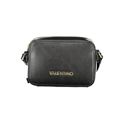 Mario Valentino Black Polyethylene Women Handbag with logo front view