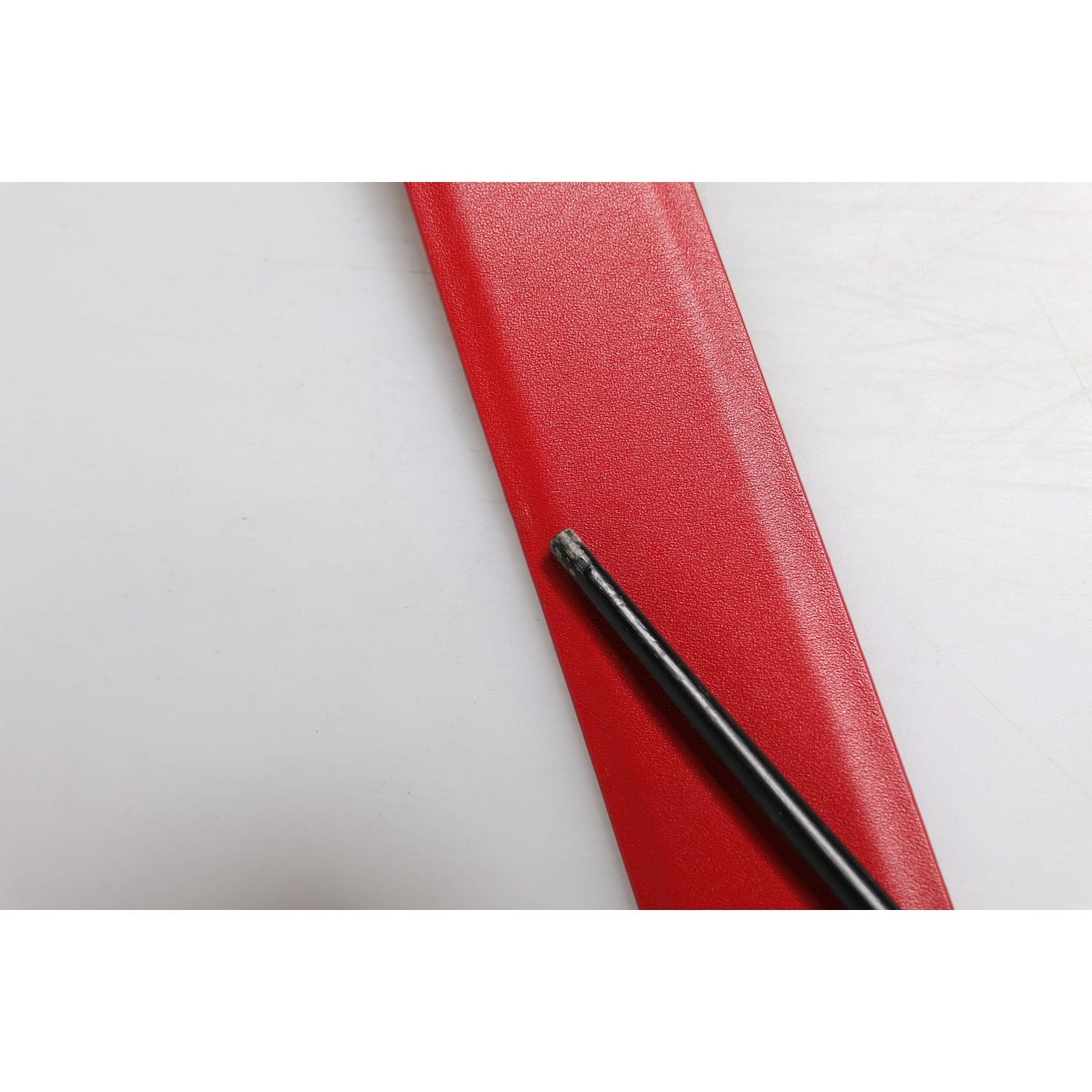 Dolce & Gabbana Red Calf Leather Embellished Metal Buckle Belt