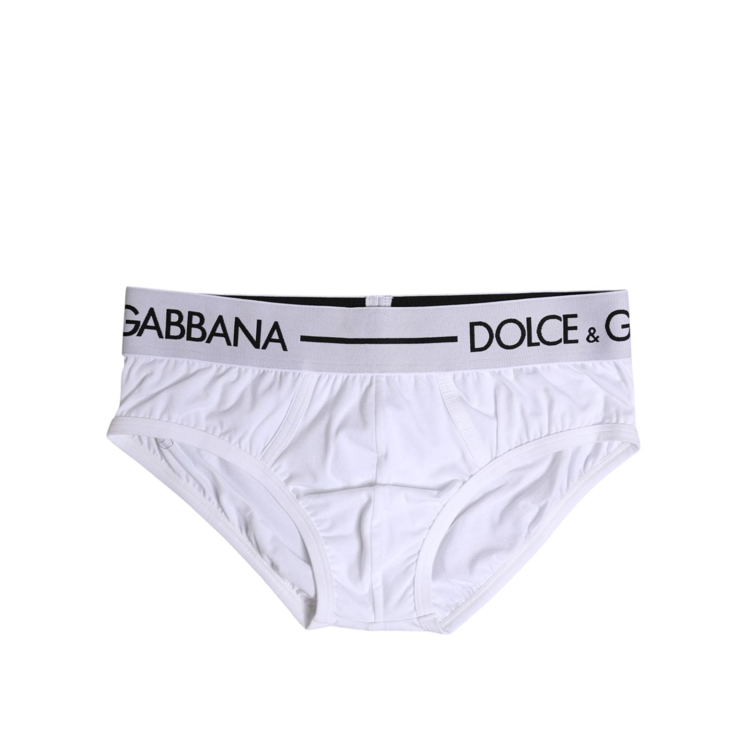 Dolce & Gabbana White Cotton Stretch Regular Brief Underwear