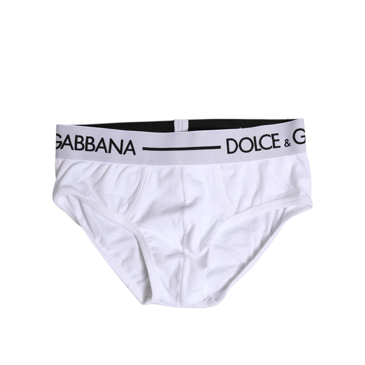 Dolce & Gabbana White Cotton Stretch Regular Brief Underwear