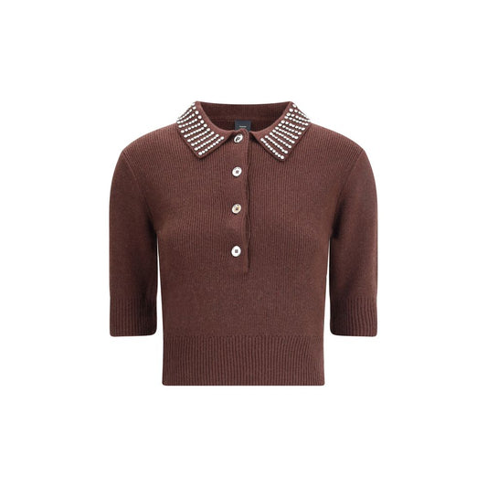 PINKO Brown Nylon Sweatshirt