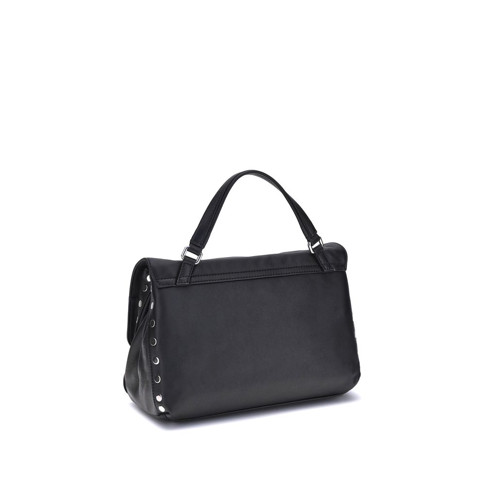 Front view with bag zipped and handles upright.