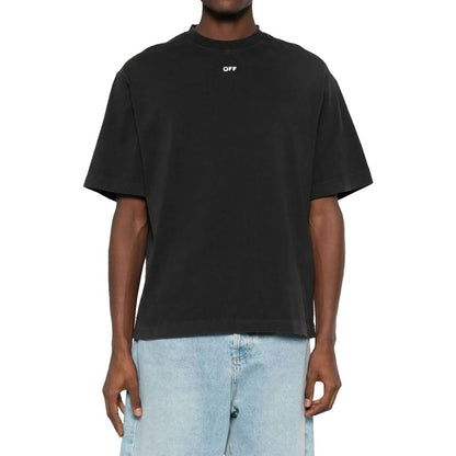 Off-White Black Cotton T-Shirt