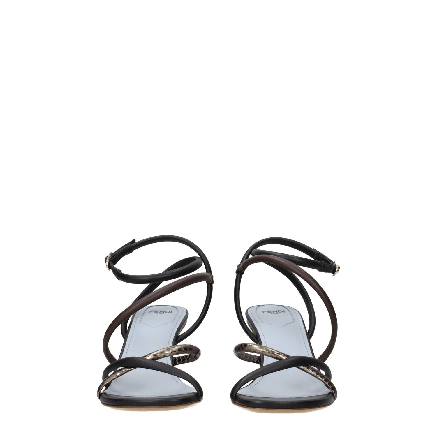 Fendi Multicolor Leather Sandals