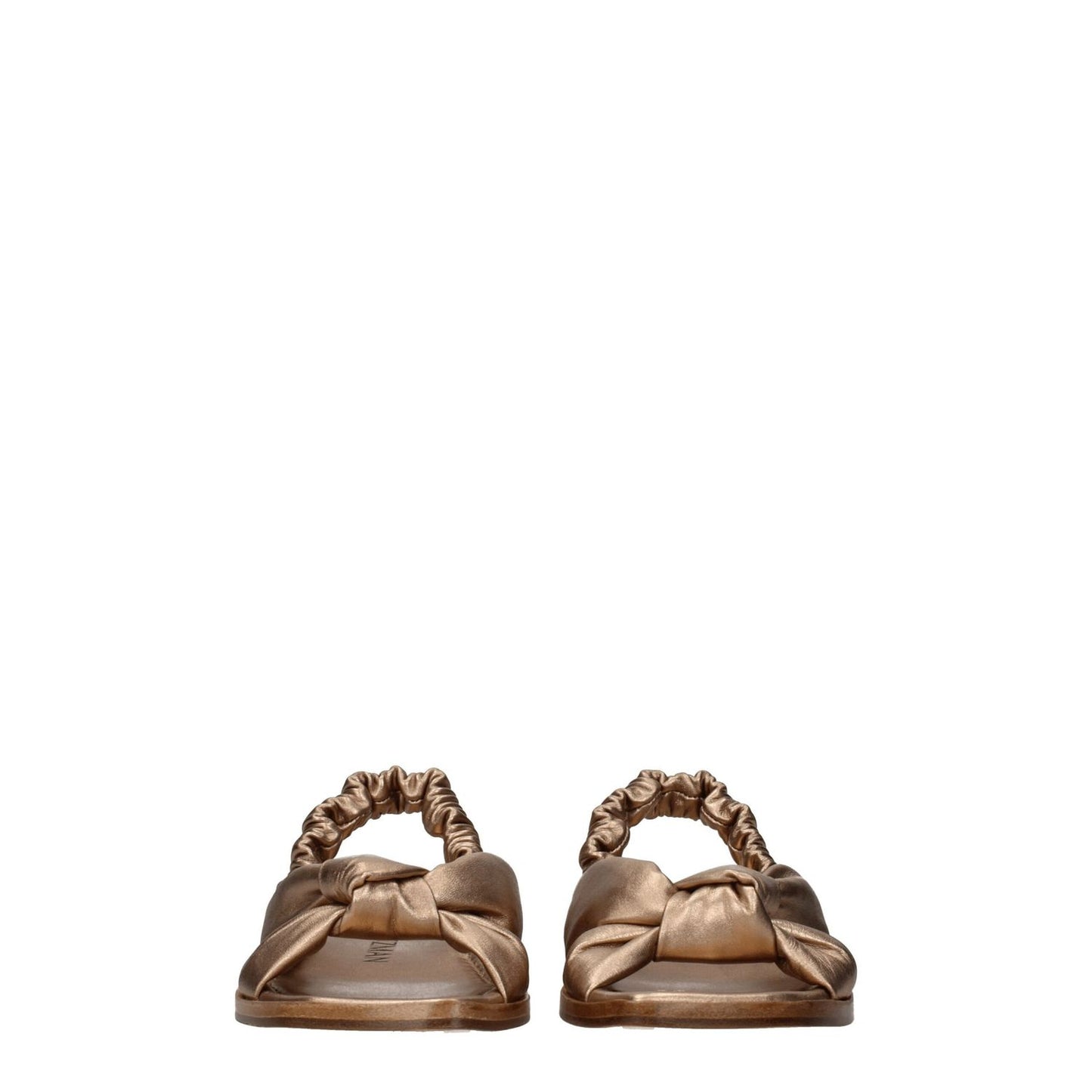 Stuart Weitzman Gold Leather Sandals