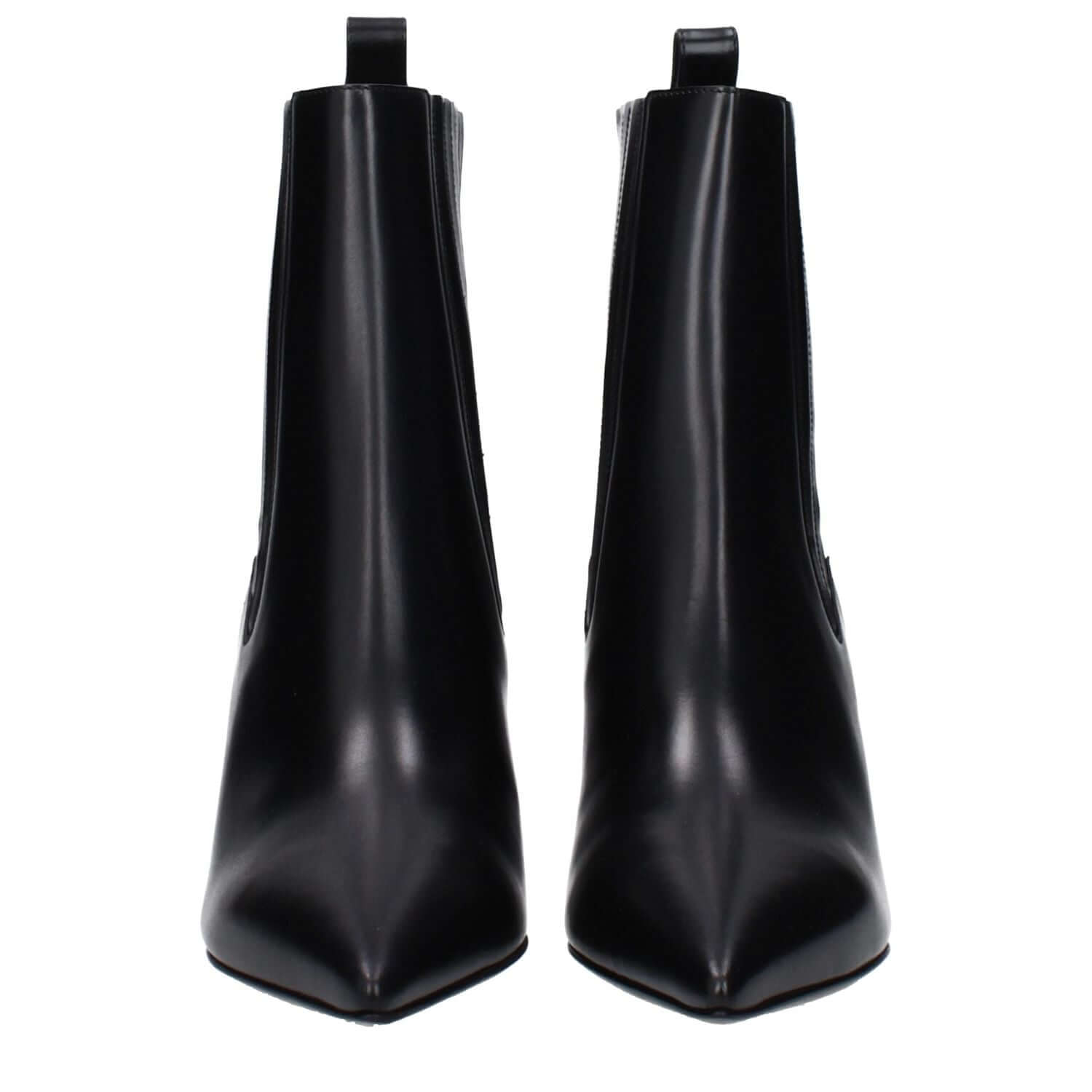 Valentino Garavani Black Leather Ankle Boots