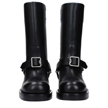 Burberry Black Leather Boots