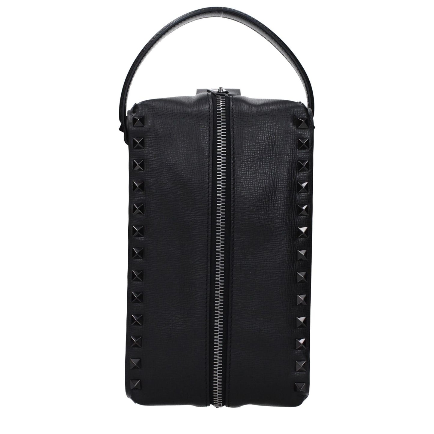 Valentino Garavani Black Leather Clutch Bag