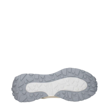 Philippe Model Green Fabric Athletic Sneakers sole with textured pattern for durable grip.