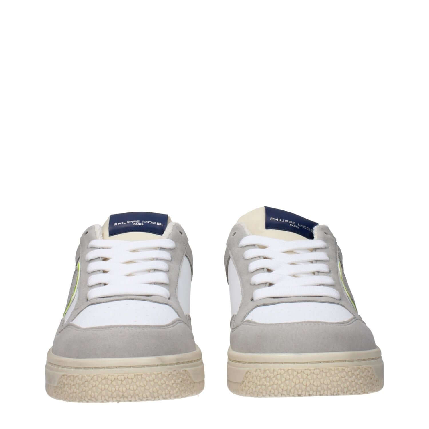 Philippe Model White Leather Sneakers