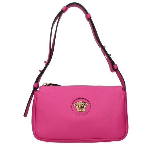 Versace Pink Leather Shoulder Bag