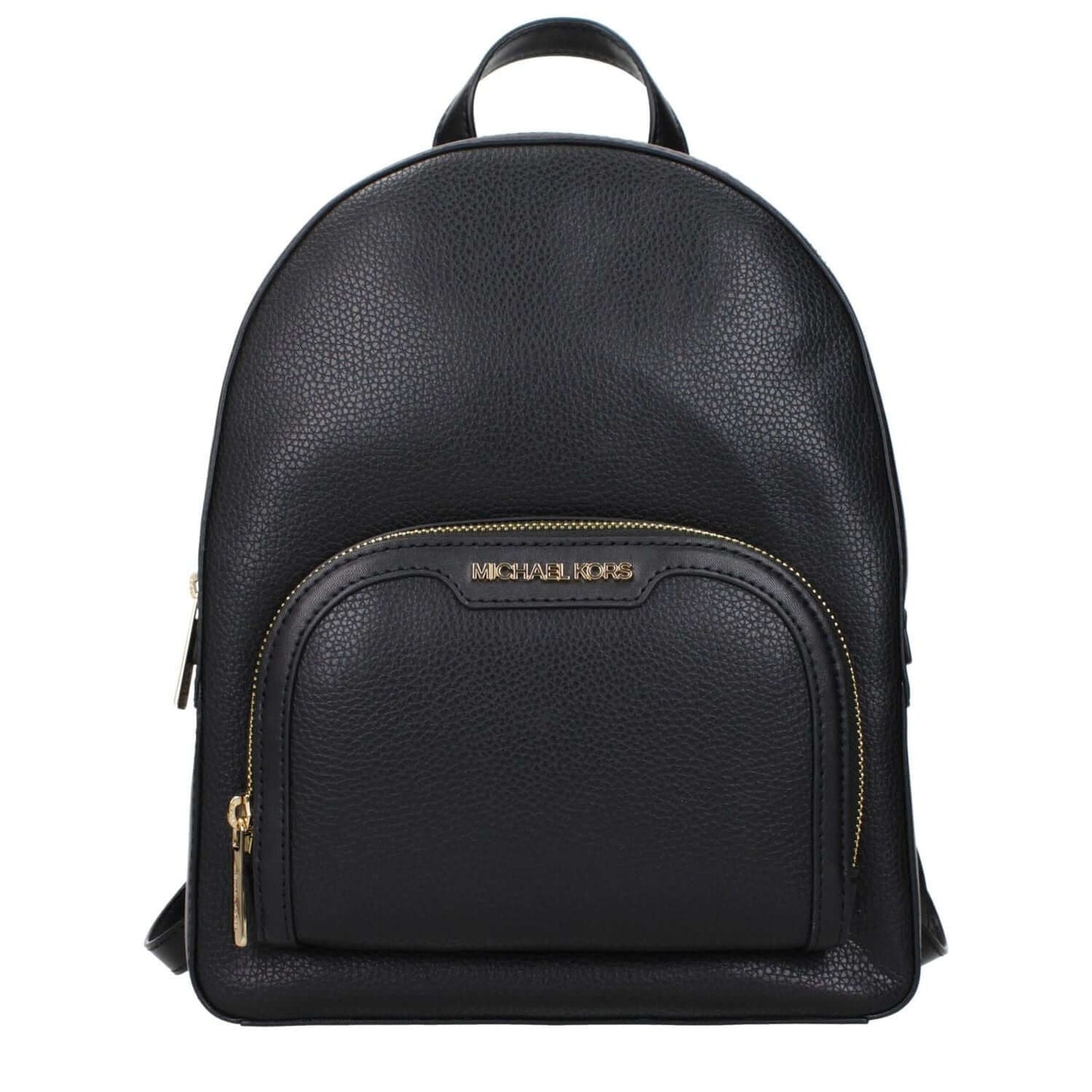 Michael Kors Black Leather Backpack with front logo and adjustable straps, MPN 35S2G8TB2LBLACK, upscale style for versatile use.