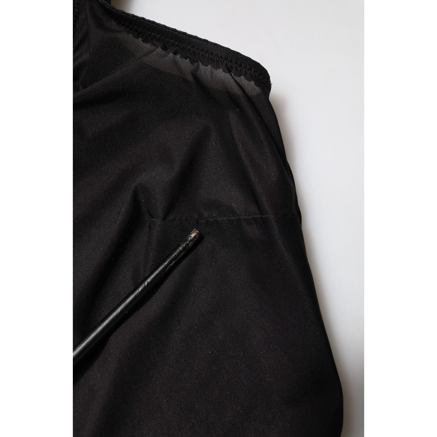 Dolce & Gabbana Black Nylon Sleeveless Round Neck Tank Top