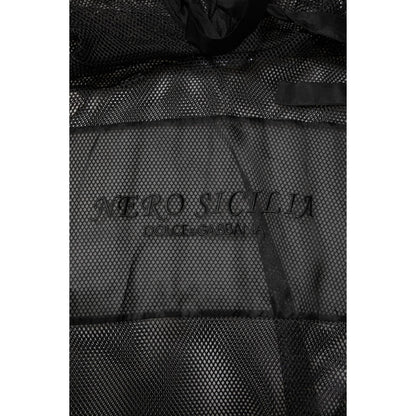 Dolce & Gabbana Black See Through Hooded Pullover Sweater