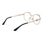 Guess Rose Gold Women Glasses Frame in metal with full-rim style, demo lenses, and branded case included.