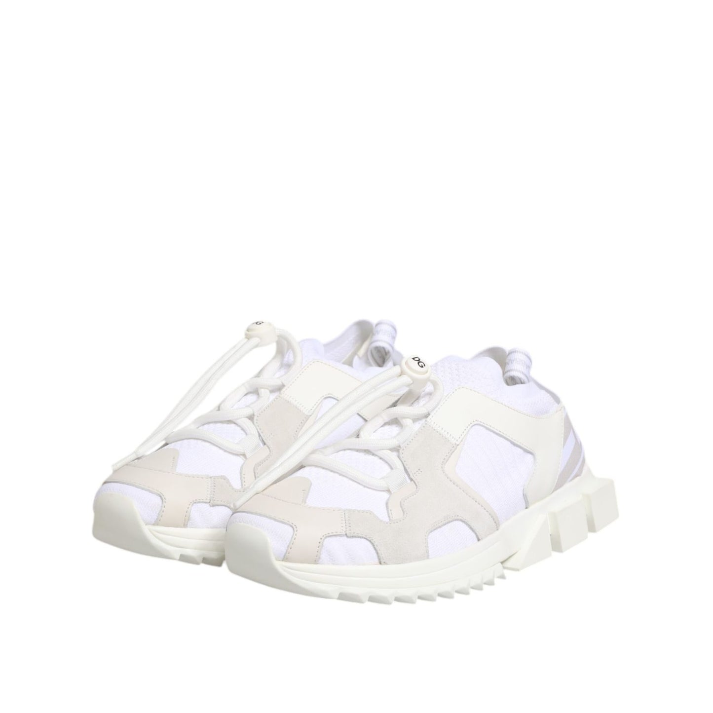 Dolce & Gabbana White Sorrento Low Top Lace Up Sneakers Shoes