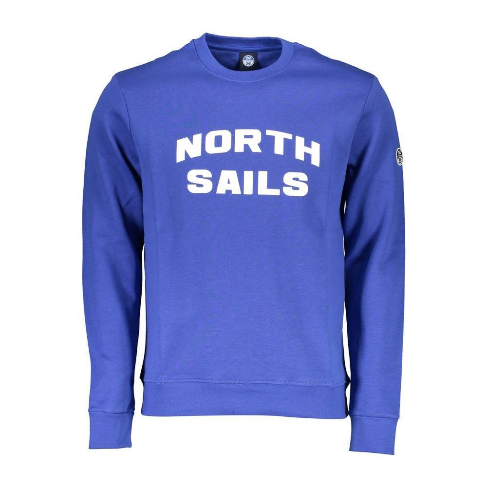 North Sails Blue Cotton Men Sweater
