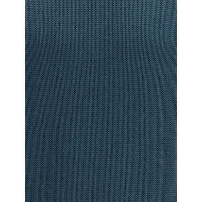 Roberto Collina Green Merino Wool Turtleneck close-up texture showing fine knit in green shade.