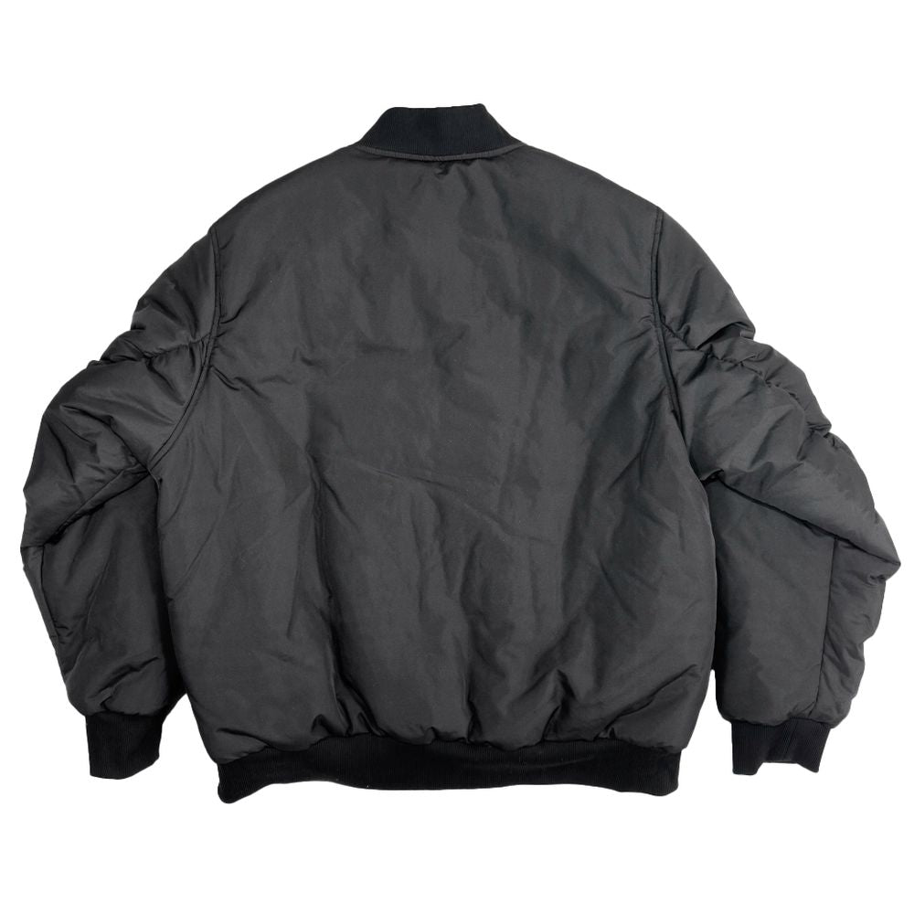 Diego Venturino Black Polyester Men Bomber Jacket