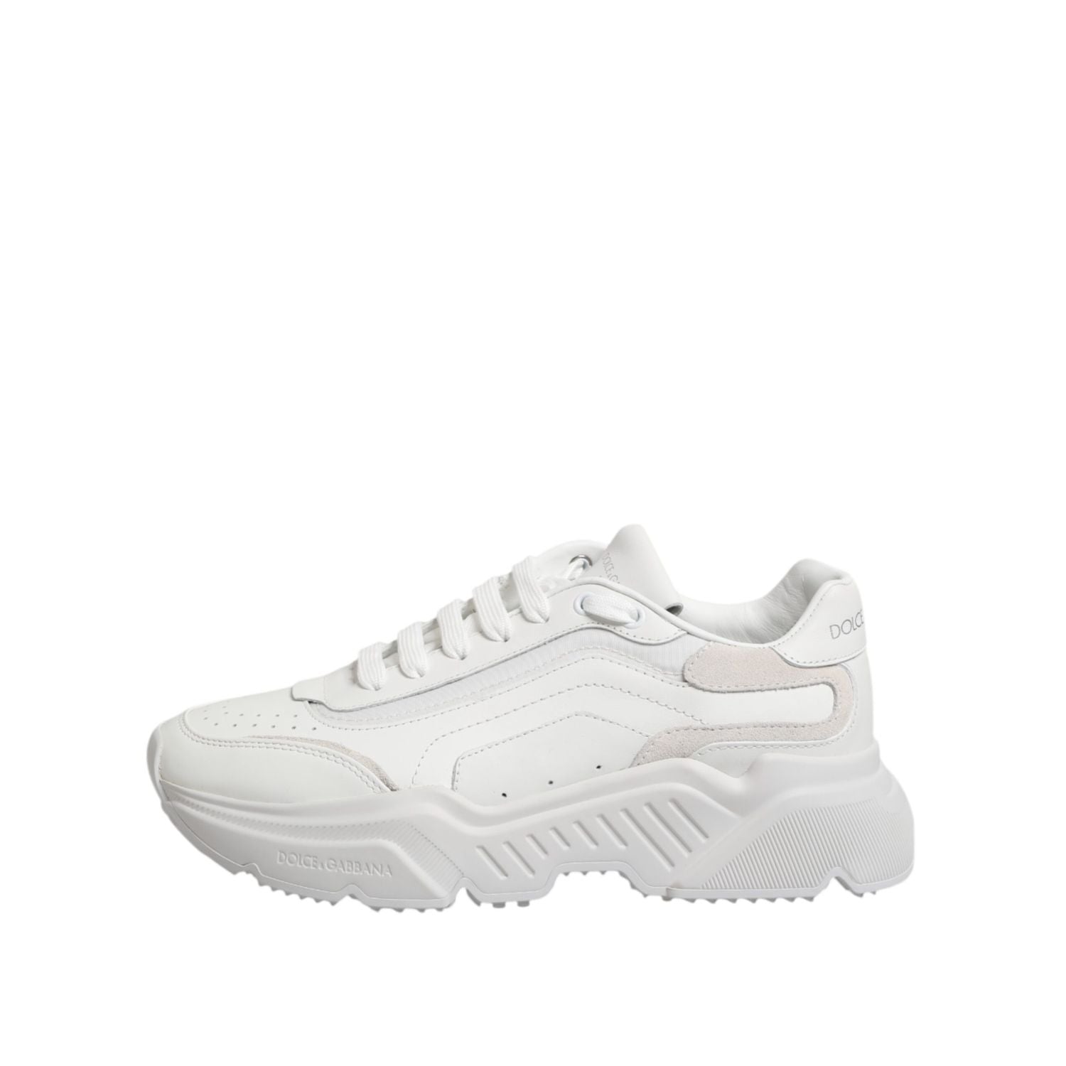 Dolce & Gabbana White Leather Daymaster Low Top Sneakers Shoes