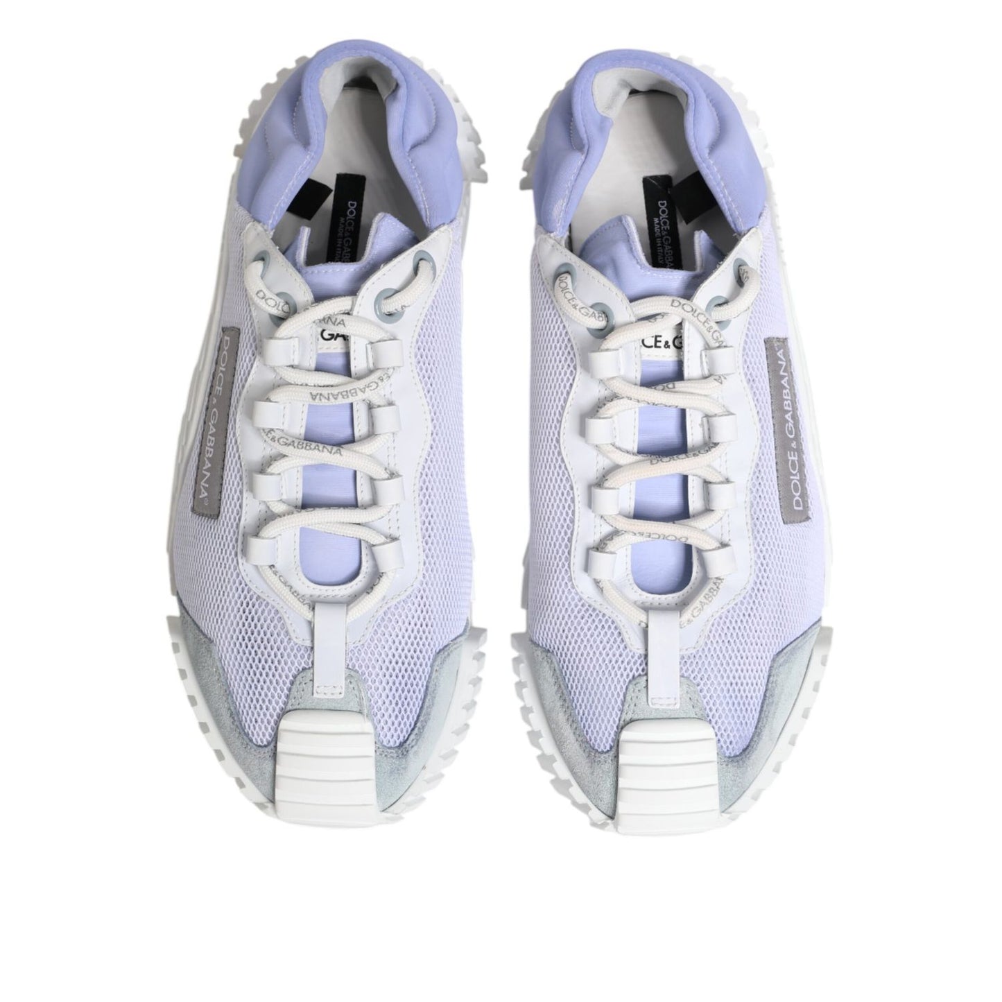 Dolce & Gabbana Purple White NS1 Lace Up Low Top Sneakers Shoes