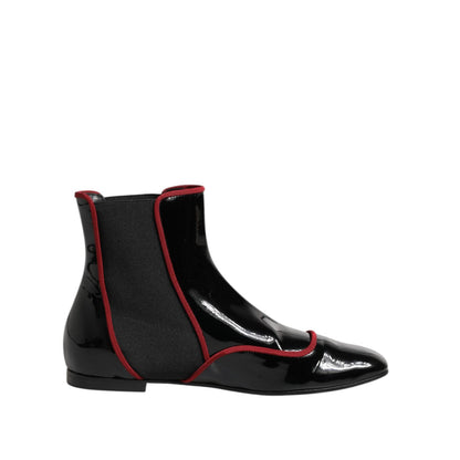 Dolce & Gabbana Black Jackie Buttoned Chelsea Boots Shoes