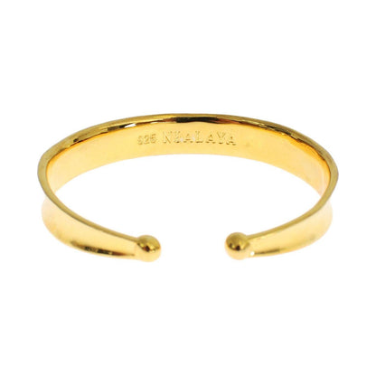 Nialaya CZ Gold Sterling 925 Silver Bangle Bracelet Bracelet
