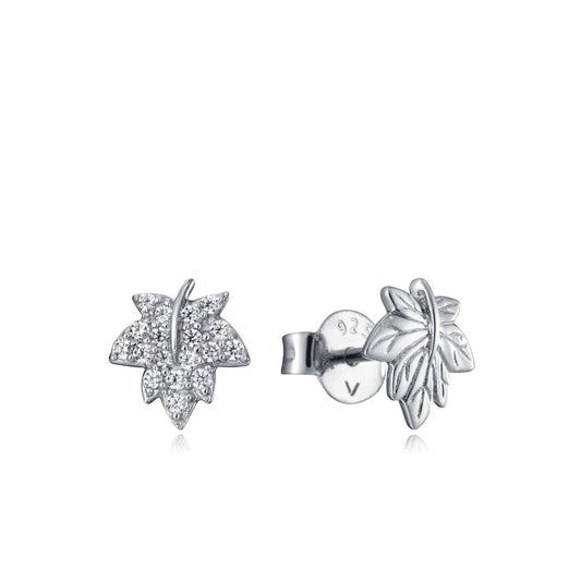 VICEROY JEWELS Mod. 85026E000-30 silver leaf earrings for ladies, featuring quartz analog design, mineral dial, in official box.