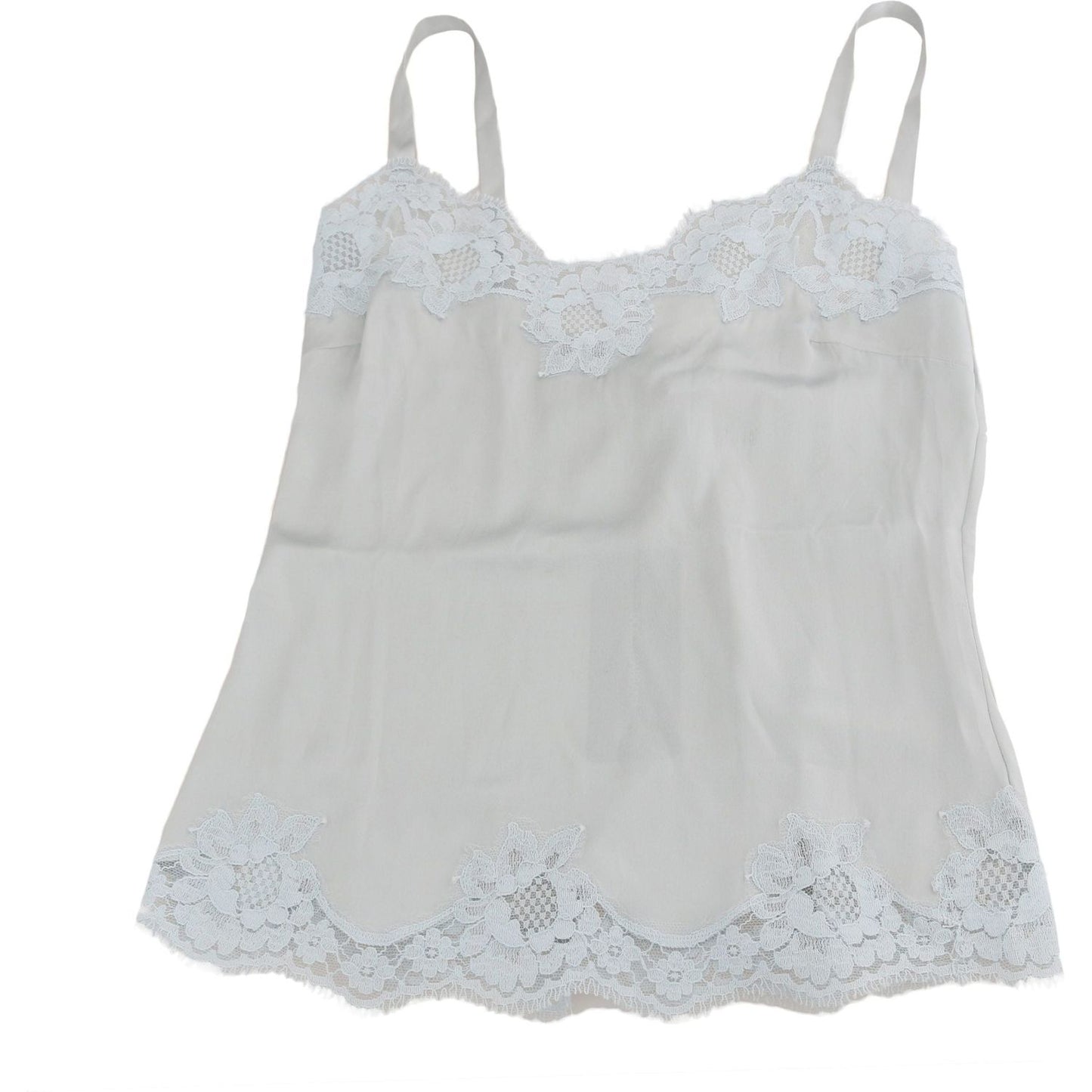 Dolce & Gabbana Green Silk Lace Dress Chemisole Lingerie