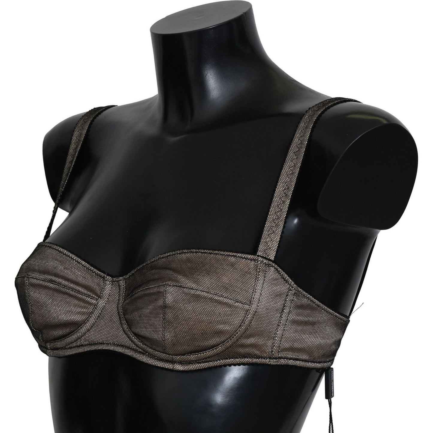 Dolce & Gabbana Brown Regg Balconcino Imbottito Bra Underwear