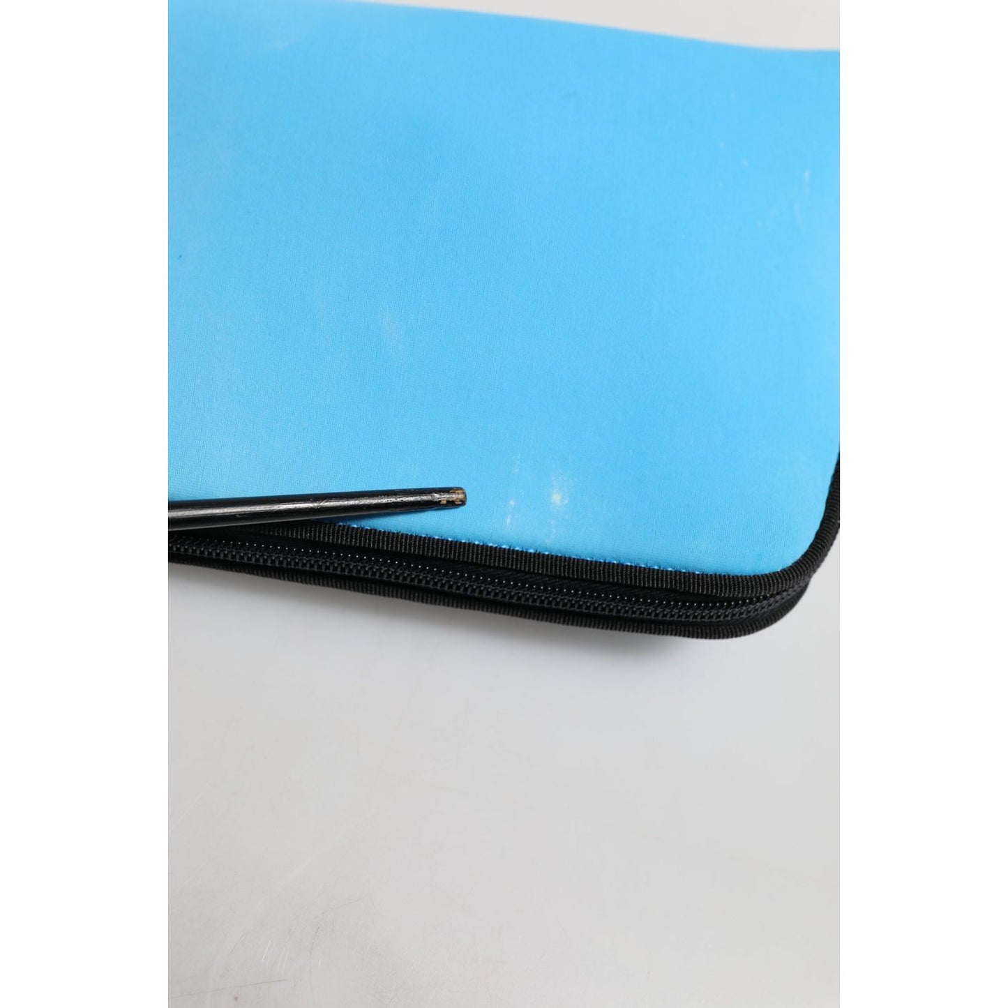 Dolce & Gabbana Blue Nylon DG Logo Print Clutch Zip Pouch Bag