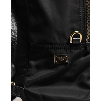 Dolce & Gabbana Black Nylon #DGFAMILY VULCANO Embellished Backpack Bag
