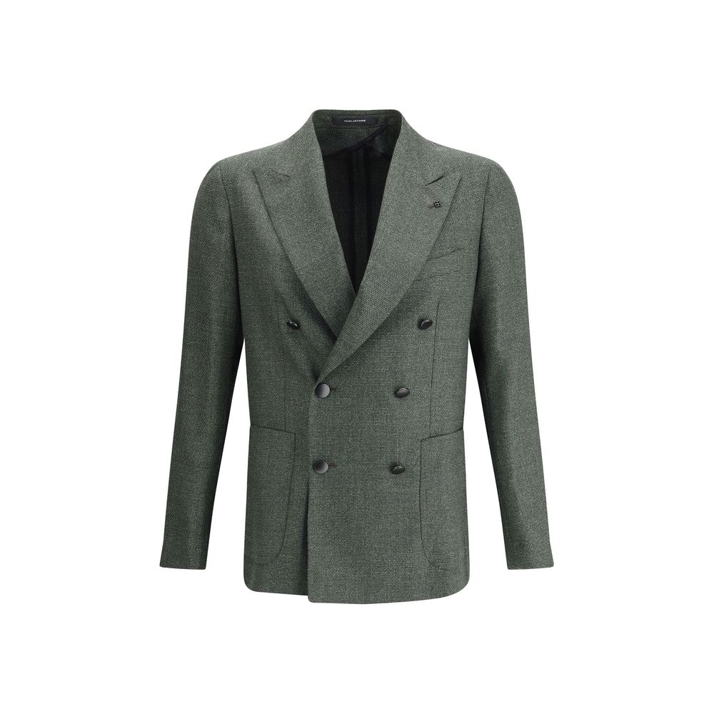 Tagliatore Green Fleece Wool Blazer