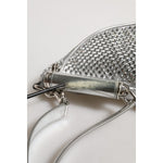 Dolce & Gabbana Silver Crystal-Embellished Belt Strap Bag