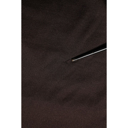 Dolce & Gabbana Brown Silk Crew Neck Short Sleeves T-shirt