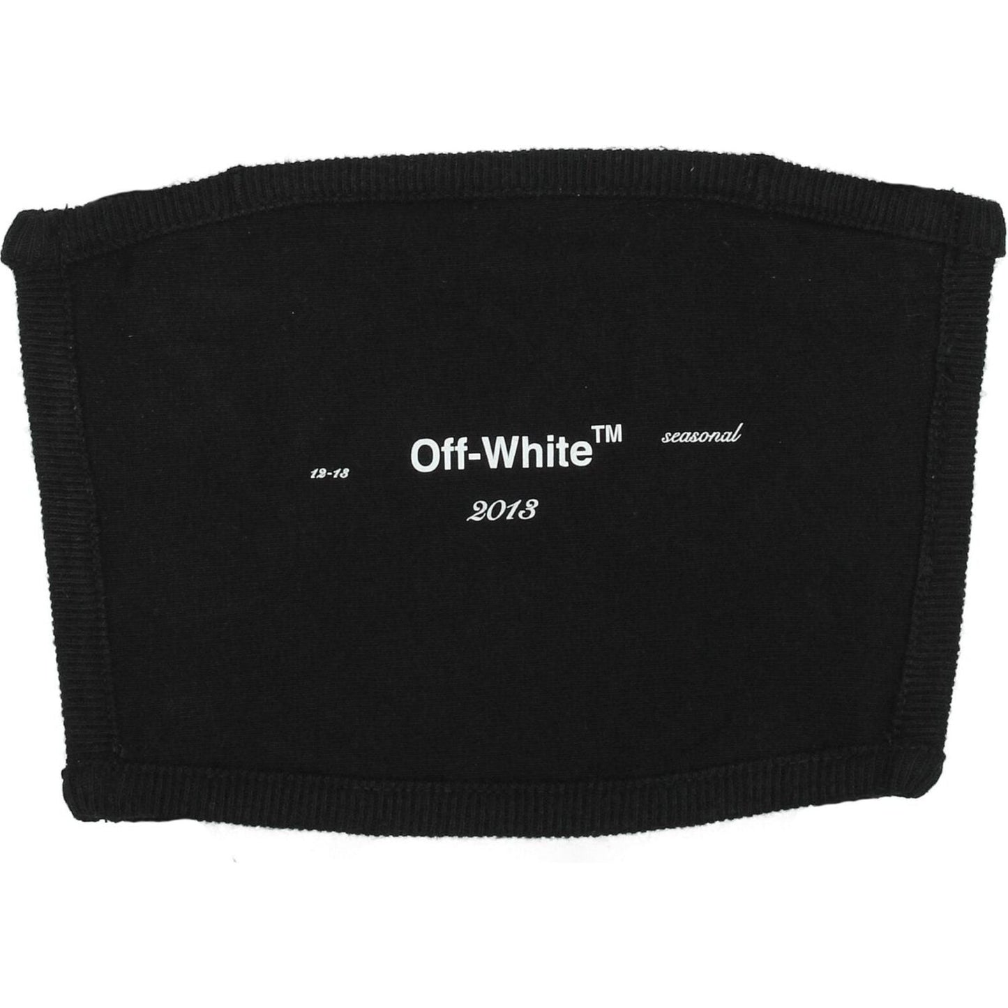 Off-White Black Cotton Facemask