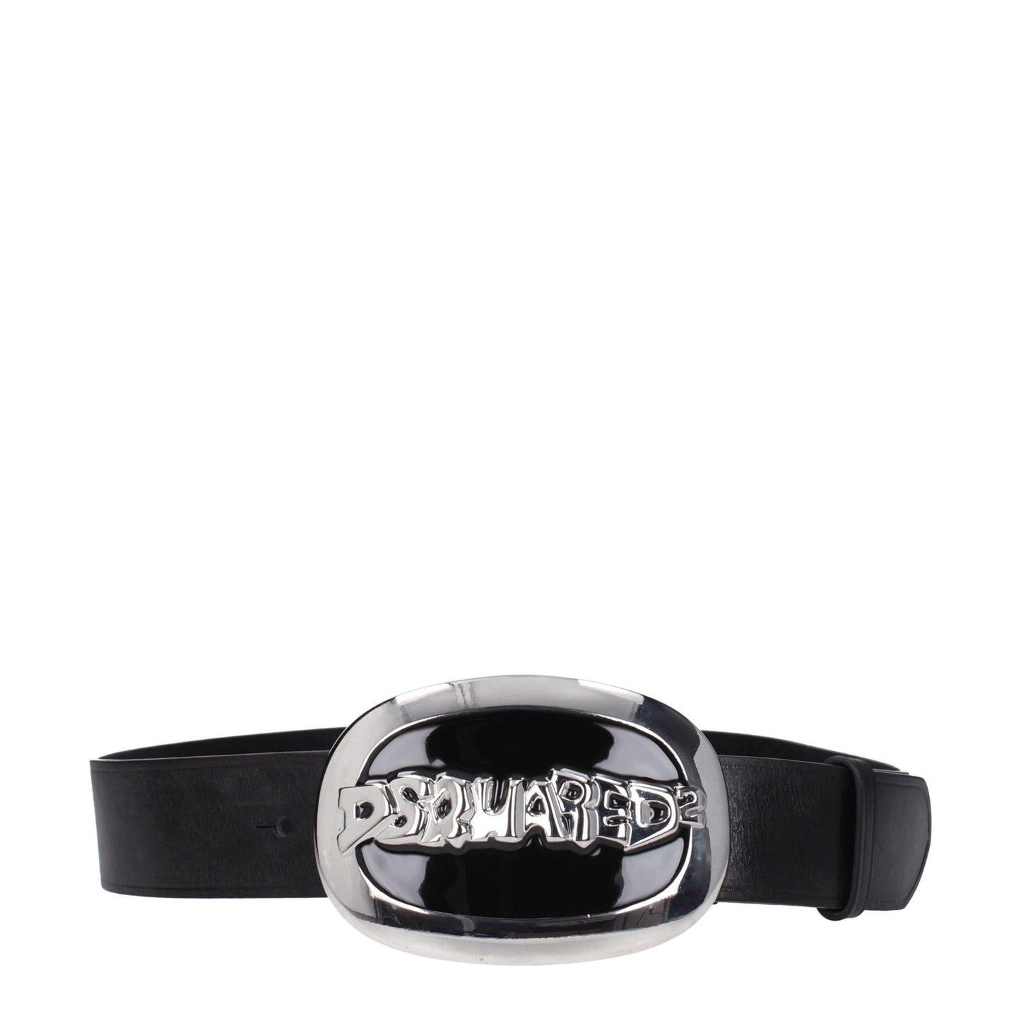Dsquared² Black Leather Belt