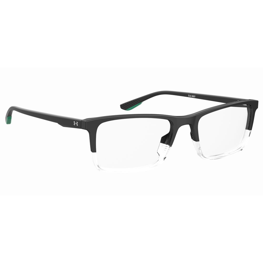 Under Armour Black Acetate Frames UA5057XL85WG0 eyewear with acetate material in black, dimensions 60/20/150mm for men.