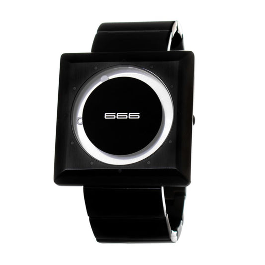 666BARCELONA Black Stainless Steel Dress Watch