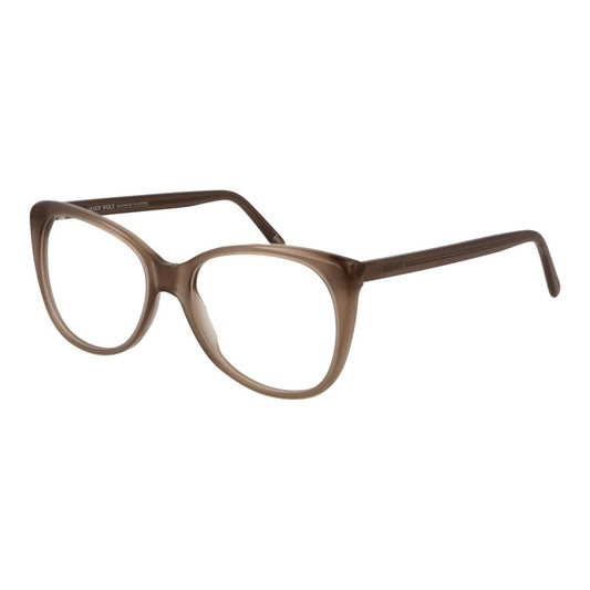 Andy Wolf Brown Unisex Glasses Frame, full-rim acetate, cat eye style, 55-16-140 dimensions, includes branded case.