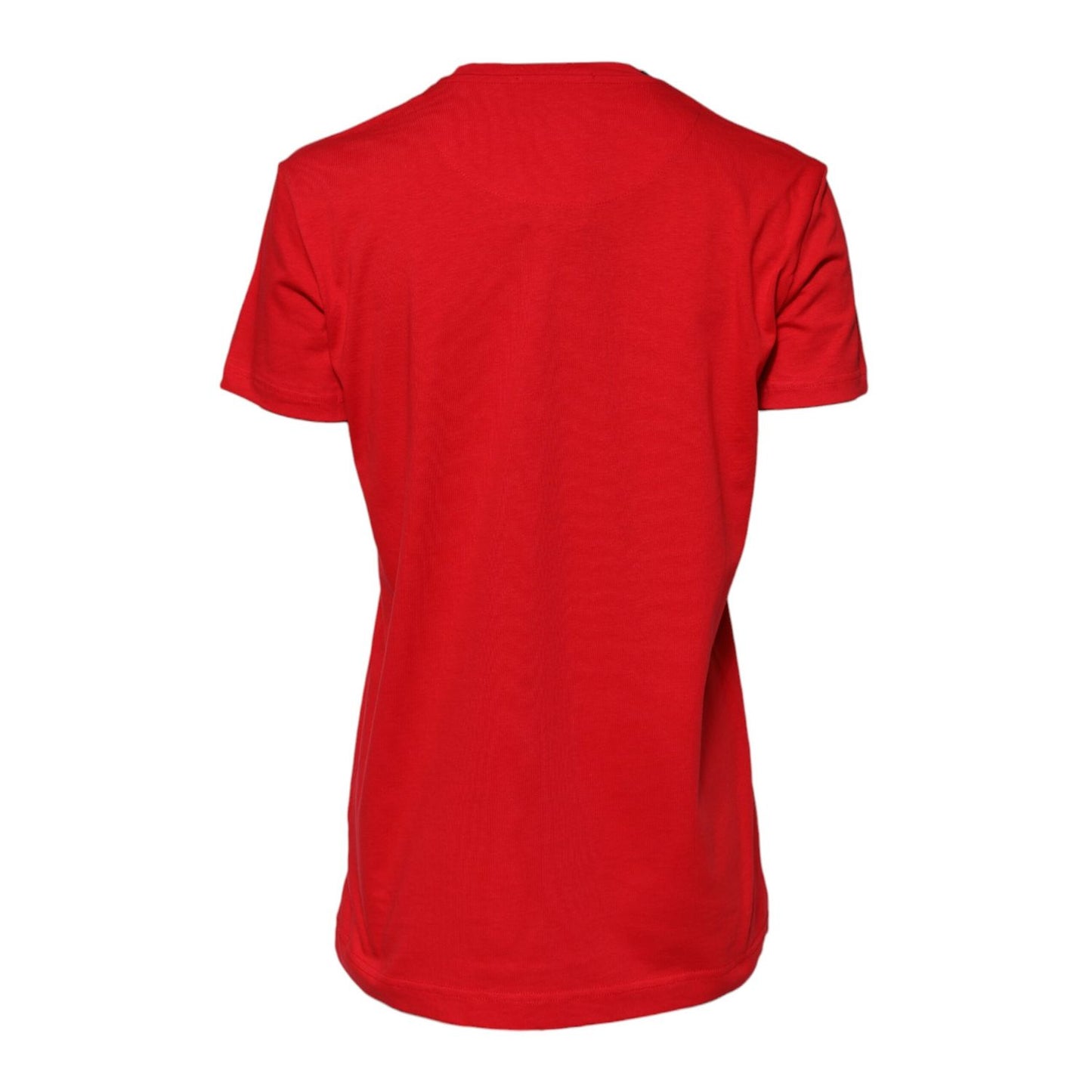 Dolce & Gabbana Red Plain Short Sleeve Crew Neck Top T-shirt