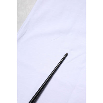 Dolce & Gabbana White Cotton Goodluck 2023 Crew Neck T-shirt