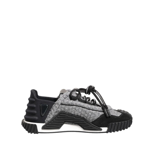 Dolce & Gabbana Black Gray NS1 Low Top Sneakers Shoes
