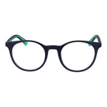 Polaroid Blue Unisex Glasses Frame, full-rim polyamide with demo lenses, size 50-21-145, panto style eyewear featured in blue color.