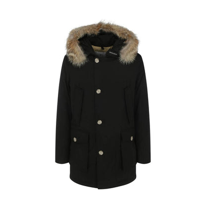 Woolrich Black Cotton Parka