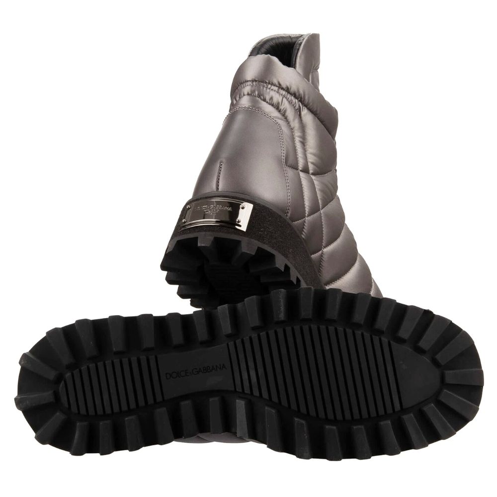 Dolce & Gabbana Gray Nylon Men Boot