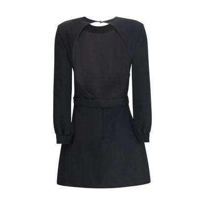 Saint Laurent Black Viscose Cocktail Dress