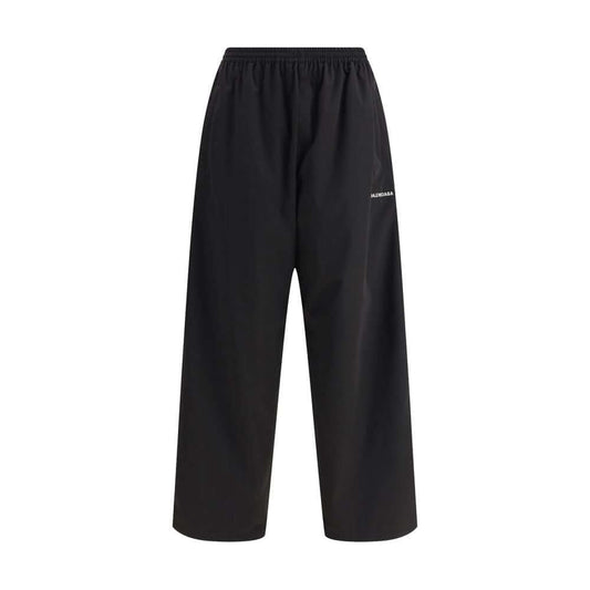 Balenciaga Black Polyester Casual Pants