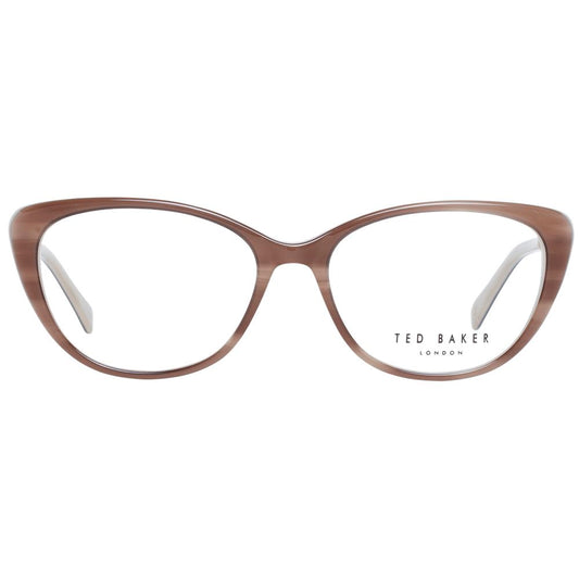 Ted Baker Brown Women Glasses Frame, cat eye acetate, full-rim, 51mm lenses width, stylish eyeglasses for women.