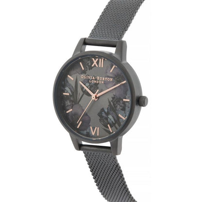 Olivia Burton Black Stainless Steel Dress Watch